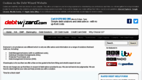 What Debtwizard.com website looked like in 2016 (7 years ago)