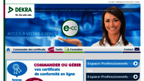What Dekra-conformite-gaz.fr website looked like in 2016 (7 years ago)