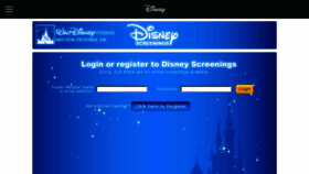 What Disneyscreenings.com website looked like in 2016 (7 years ago)