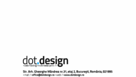 What Dotdesign.ro website looked like in 2016 (7 years ago)