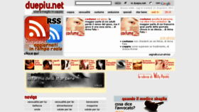 What Duepiu.net website looked like in 2016 (7 years ago)