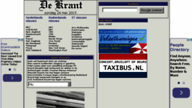 What Dekrant.nl website looked like in 2016 (7 years ago)