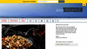 What Dirtygourmet.com website looked like in 2016 (7 years ago)