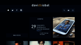 What Davidbisbal.com website looked like in 2016 (7 years ago)