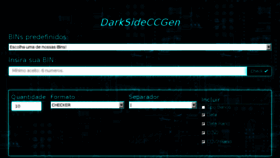 What Darksidecc.com website looked like in 2016 (7 years ago)