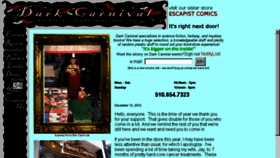 What Darkcarnival.com website looked like in 2016 (7 years ago)