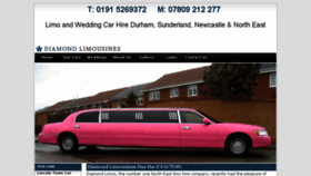 What Diamond-limos.com website looked like in 2016 (7 years ago)