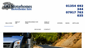 What Dgmotorhomes.co.uk website looked like in 2016 (7 years ago)