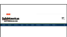 What Dailyamerican.com website looked like in 2016 (7 years ago)
