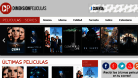 What Dimensionpeliculas.com website looked like in 2016 (7 years ago)