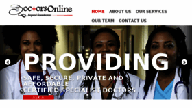 What Doctorsonline.ng website looked like in 2016 (7 years ago)