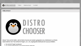 What Distrochooser.de website looked like in 2016 (7 years ago)