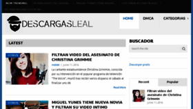 What Descargasleal.com website looked like in 2016 (7 years ago)