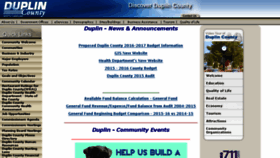 What Duplincounty.org website looked like in 2016 (7 years ago)