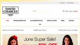 What Davidcharleschildrenswear.com website looked like in 2016 (9 years ago)