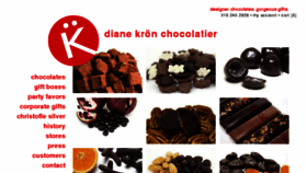 What Dianekronchocolates.com website looked like in 2016 (7 years ago)