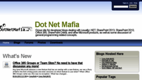 What Dotnetmafia.com website looked like in 2016 (7 years ago)