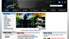 What Djmaza.cool website looked like in 2016 (7 years ago)