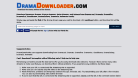 What Dramadownloader.com website looked like in 2016 (7 years ago)