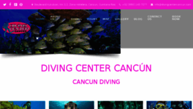 What Divingcentercancun.com website looked like in 2016 (7 years ago)