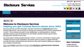What Disclosureservices.com website looked like in 2016 (7 years ago)