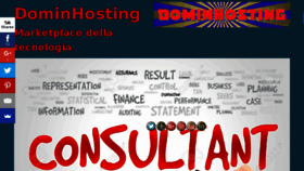 What Dominhosting.com website looked like in 2016 (7 years ago)