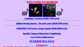 What Doremi.com website looked like in 2016 (7 years ago)