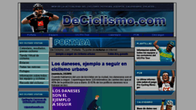 What Deciclismo.com website looked like in 2016 (7 years ago)