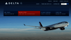 What Delta.com website looked like in 2016 (7 years ago)