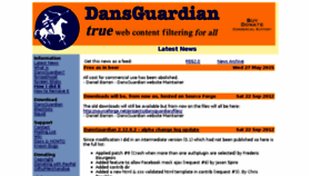 What Dansguardian.org website looked like in 2016 (7 years ago)