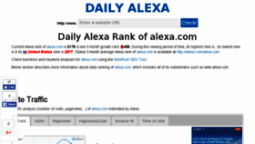 What Dailyalexa.com website looked like in 2016 (7 years ago)