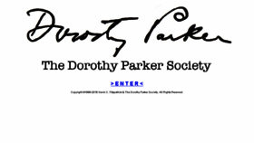 What Dorothyparker.com website looked like in 2016 (7 years ago)