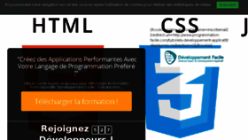 What Developpement-facile.com website looked like in 2016 (7 years ago)