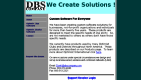 What Dbscompany.com website looked like in 2016 (7 years ago)