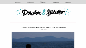 What Doudouetstiletto.com website looked like in 2016 (7 years ago)