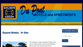 What Dupontmotel.co.nz website looked like in 2016 (7 years ago)