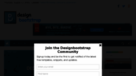 What Designbootstrap.com website looked like in 2016 (7 years ago)