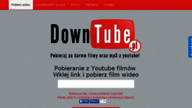 What Downtube.pl website looked like in 2016 (7 years ago)