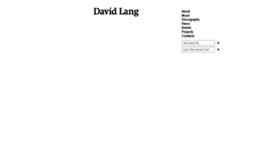 What Davidlangmusic.com website looked like in 2016 (7 years ago)