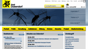 What Duebendorf.ch website looked like in 2016 (10 years ago)