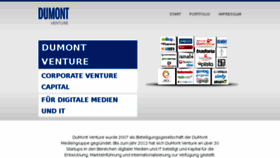 What Dumontventure.de website looked like in 2016 (7 years ago)