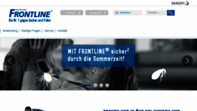 What De.frontline.com website looked like in 2016 (7 years ago)
