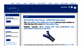 What Datex2.eu website looked like in 2016 (7 years ago)