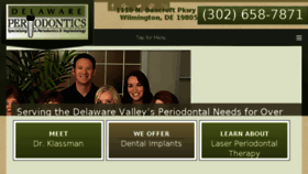 What Delawareperiodontics.com website looked like in 2016 (7 years ago)