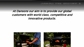 What Dansons.com website looked like in 2016 (7 years ago)