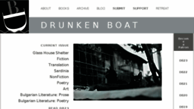 What Drunkenboat.com website looked like in 2016 (7 years ago)