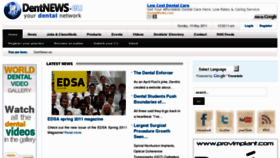 What Dentnews.eu website looked like in 2011 (12 years ago)