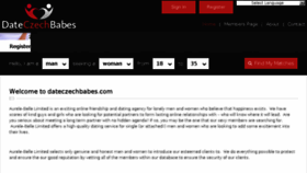 What Dateczechbabes.com website looked like in 2016 (7 years ago)