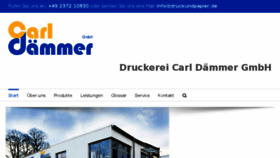 What Druckundpapier.de website looked like in 2016 (7 years ago)