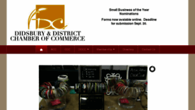 What Didsburychamber.ca website looked like in 2016 (7 years ago)